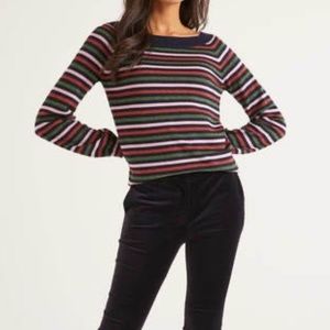 Boden Multicolor Striped Crew Neck Sweater